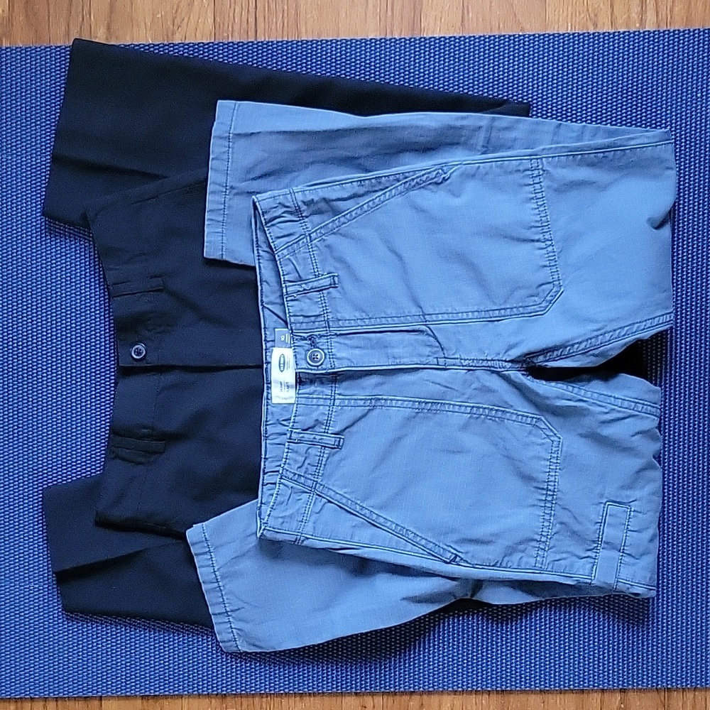 Lot of 3 items - 2 pairs of Pants & 1 button-down shirt - Size 10/Medium